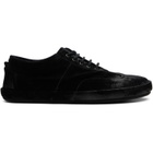 Marsèll Black Scatopelle Suede Sneakers