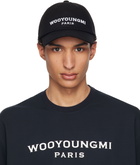 WOOYOUNGMI Black Embroidered Ball Cap