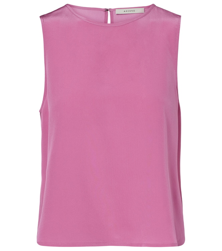 Photo: Asceno Sofia silk crêpe tank top