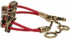 Acne Studios Red 'Baby' Bracelet