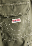 True Religion Straight-leg Twill Cargo Trousers Khaki