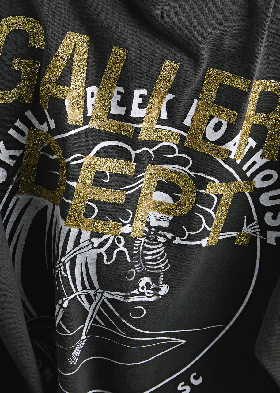 Gallery Dept. Skull Creek Printed Cotton top Black
