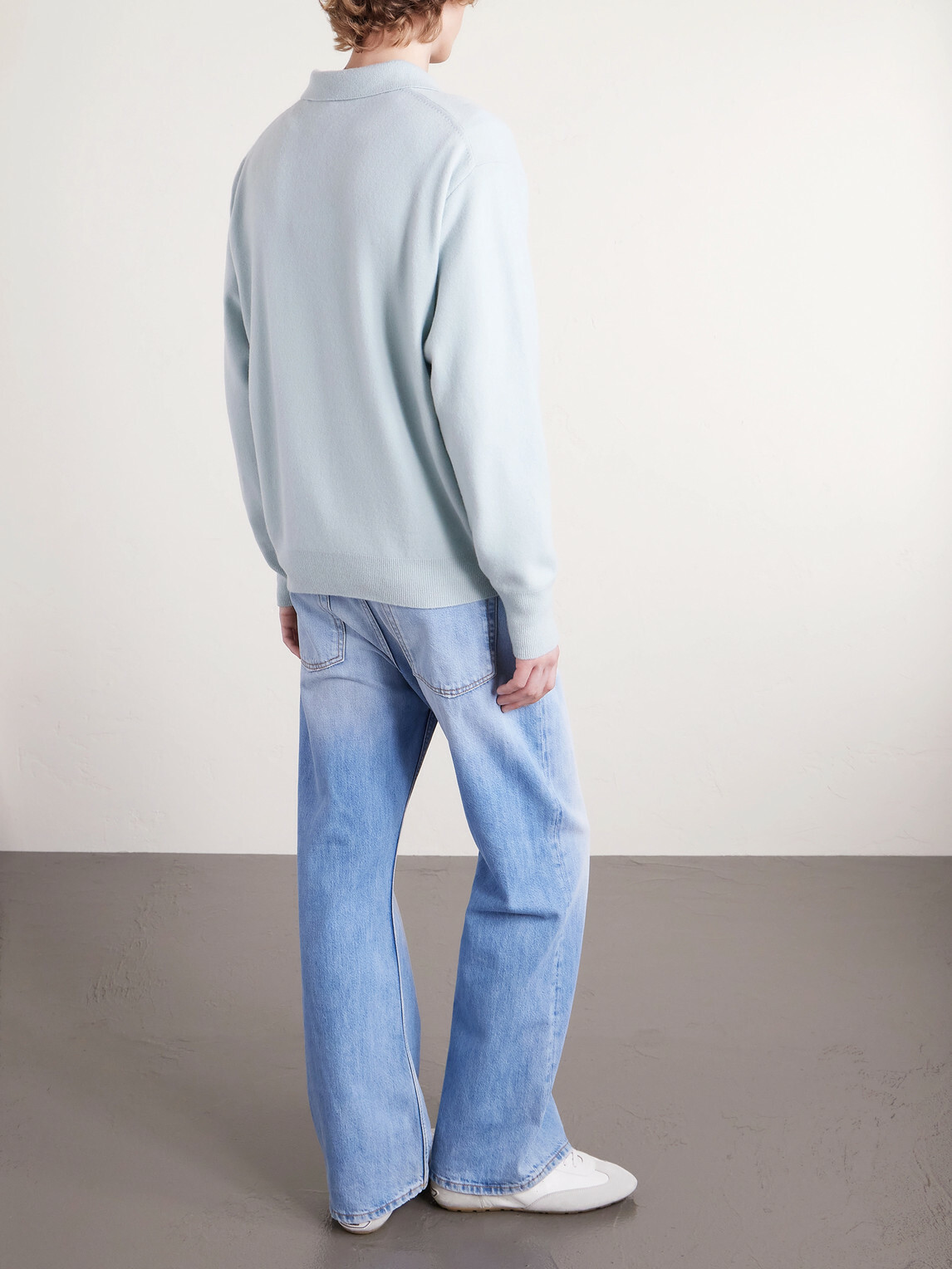 ssstein - Merino Wool Polo Shirt - Blue