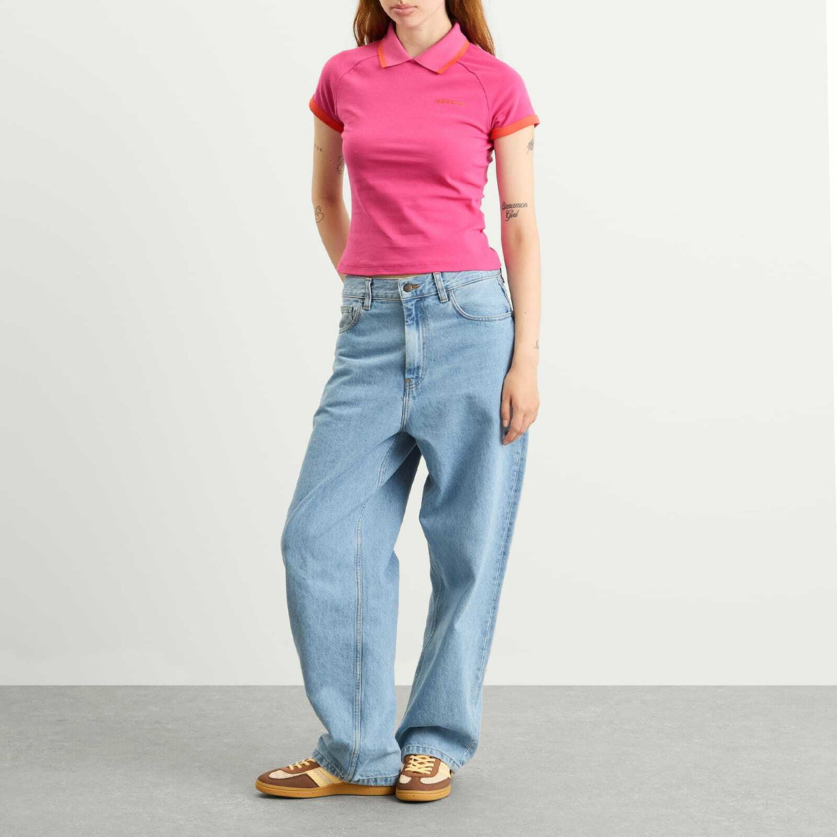 Adidas Women's Polo Shirt in Semi Lucid Fuchsia