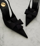 Saint Laurent Tea bow-detail slingback pumps