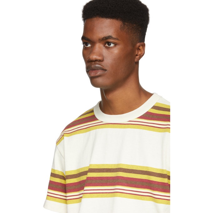 Noon Goons Off-White Surfer Stripe T-Shirt Noon Goons