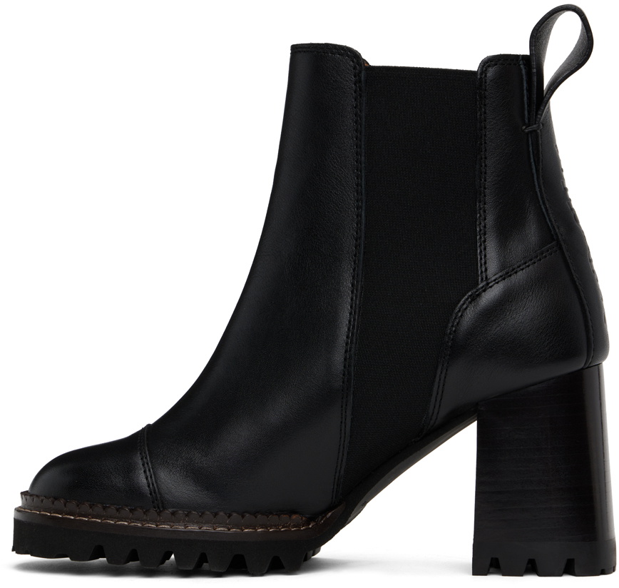 See by Chloé Black Mallory Chelsea Boots