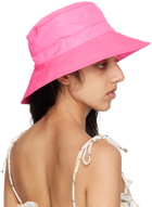 GANNI Pink Tech Bucket Hat