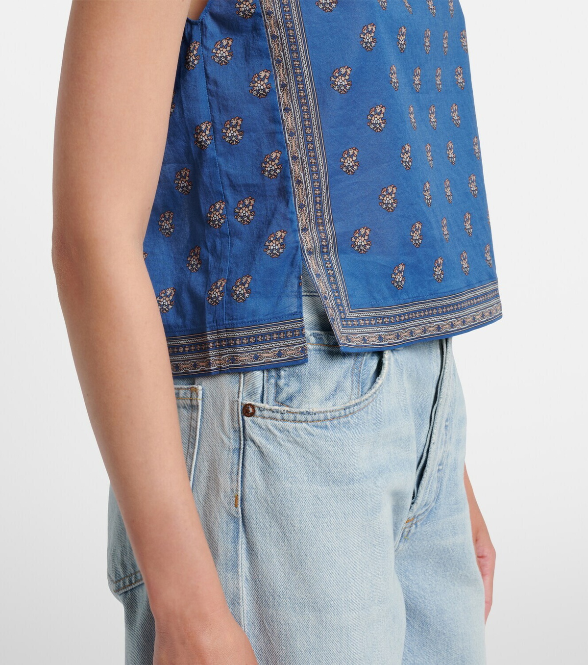 Dôen Amalia printed cotton top