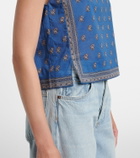 Dôen Amalia printed cotton top