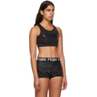 Fendi Black Neoprene Fendi Roma Bra