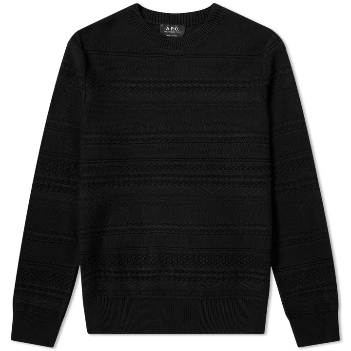 Photo: A.P.C. Nicolas Cable Crew Knit