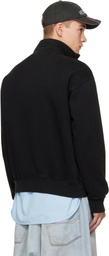 VETEMENTS Black Quarter-Zip Sweatshirt
