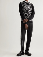 Alexander McQueen - Straight-Leg Zip-Detailed Wool-Gabardine Trousers - Black