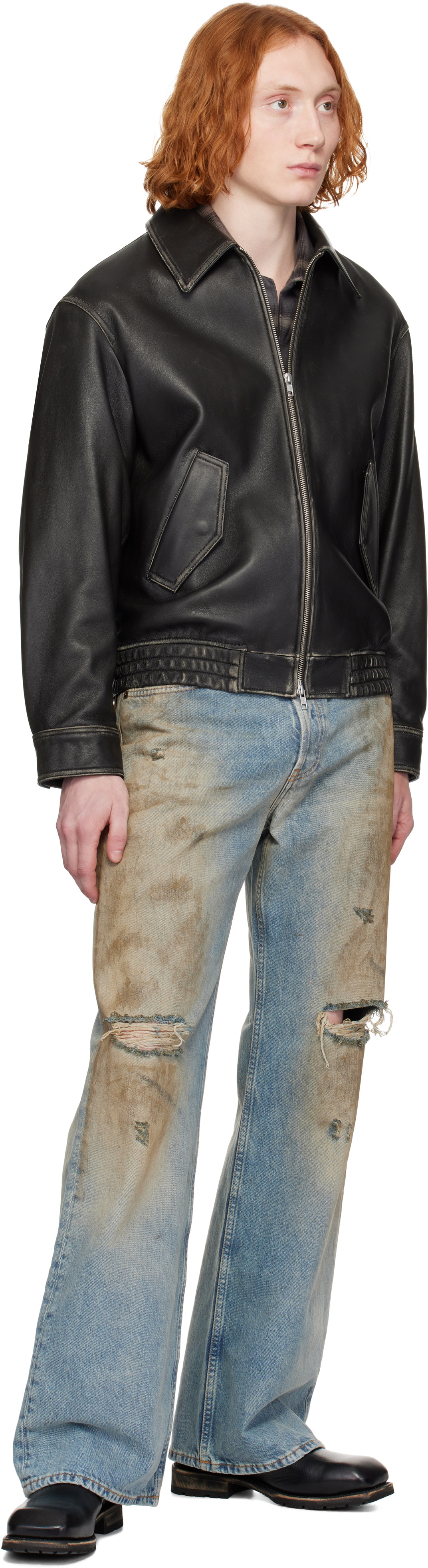 Dunst Black Lambskin Leather Jacket