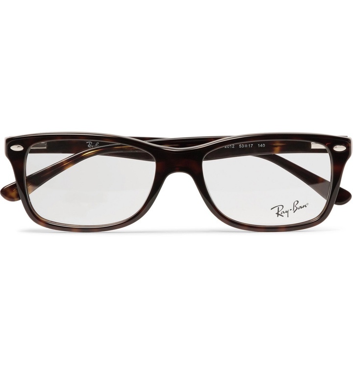 Photo: Ray-Ban - Square-Frame Acetate Optical Glasses - Brown