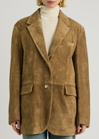 Arma Benny Suede Blazer Olive