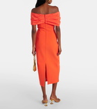 Rebecca Vallance Alani off-shoulder midi dress