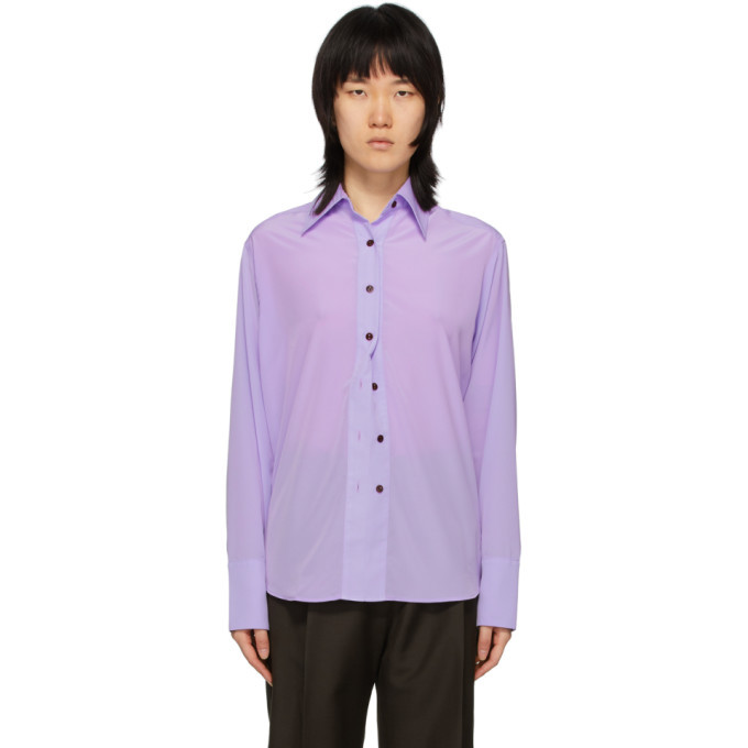 Photo: Eftychia Purple Closed Shirt