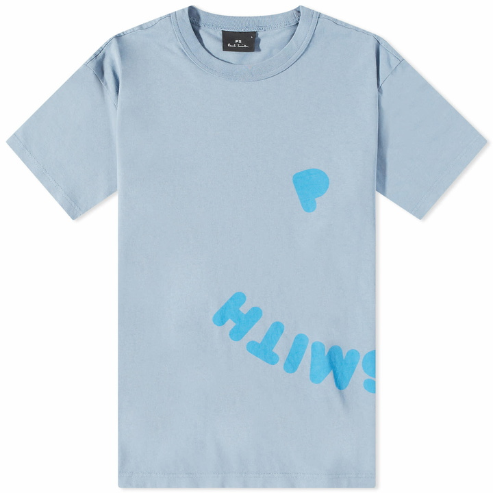 Photo: Paul Smith Men's Happy T-Shirt in Light Blue