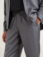 SEASE - Summer Mindset Straight-Leg Virgin Wool Drawstring Trousers - Gray