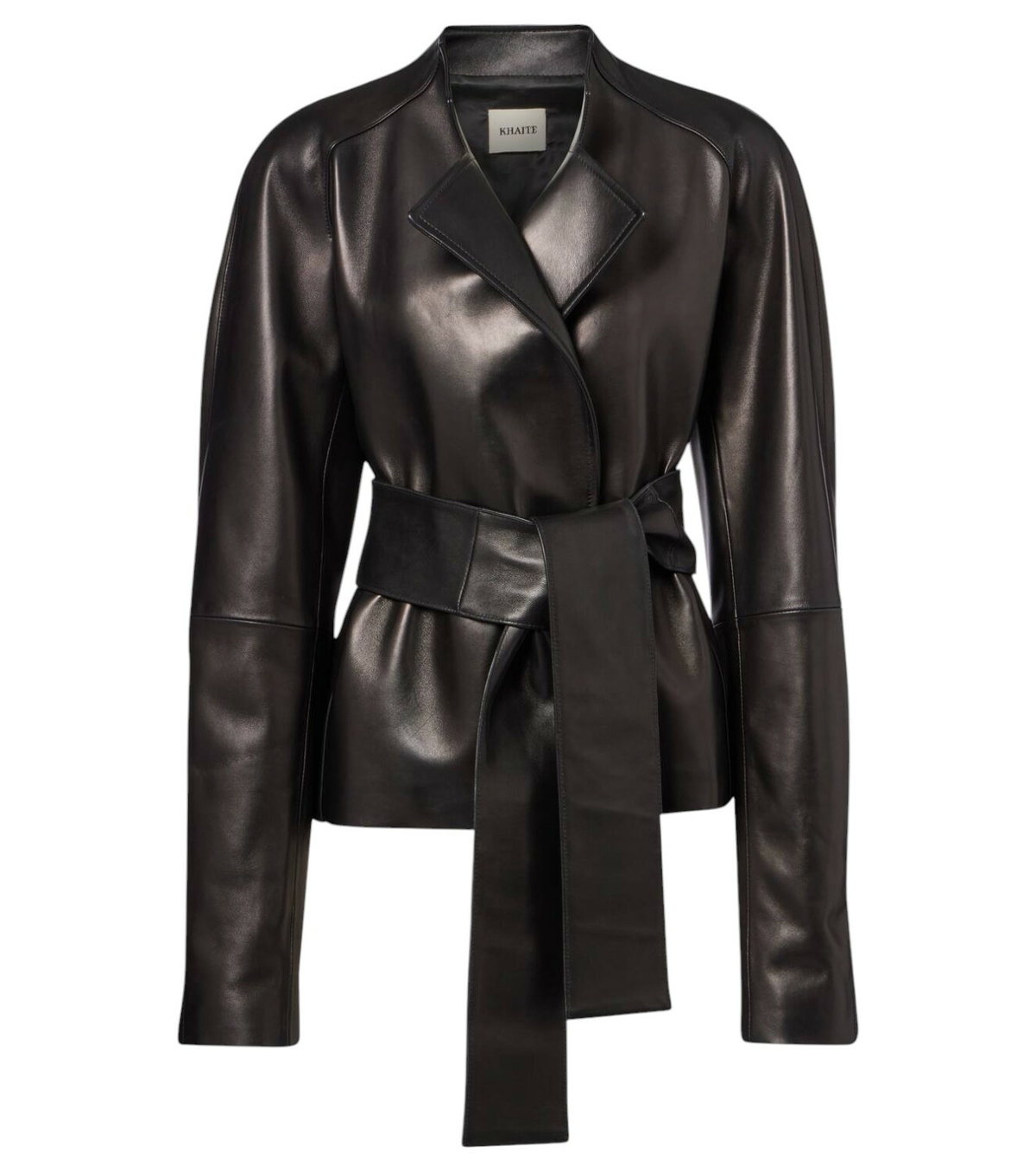 Khaite Tania python-effect leather jacket Khaite
