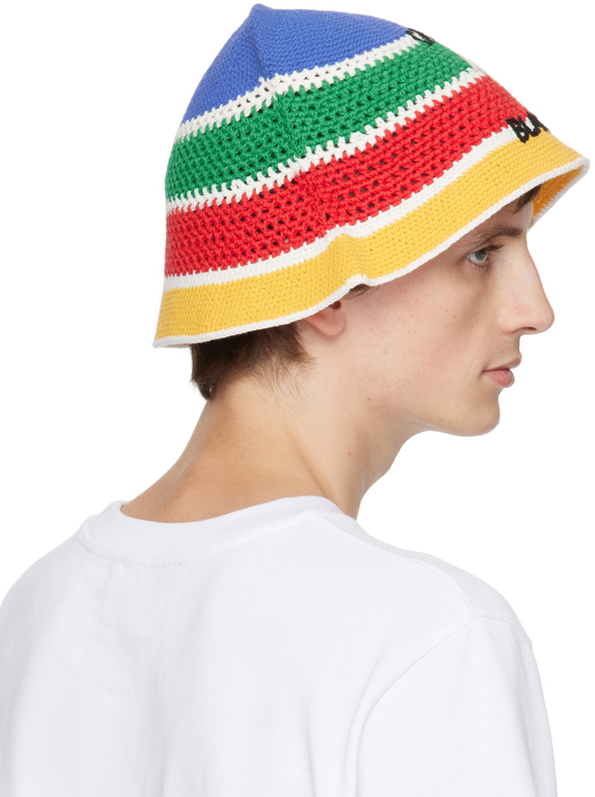 Casablanca Multicolor Crochet Bucket Hat Casablanca