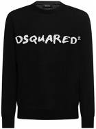 DSQUARED2 - Logo Jacquard Wool Blend Sweater