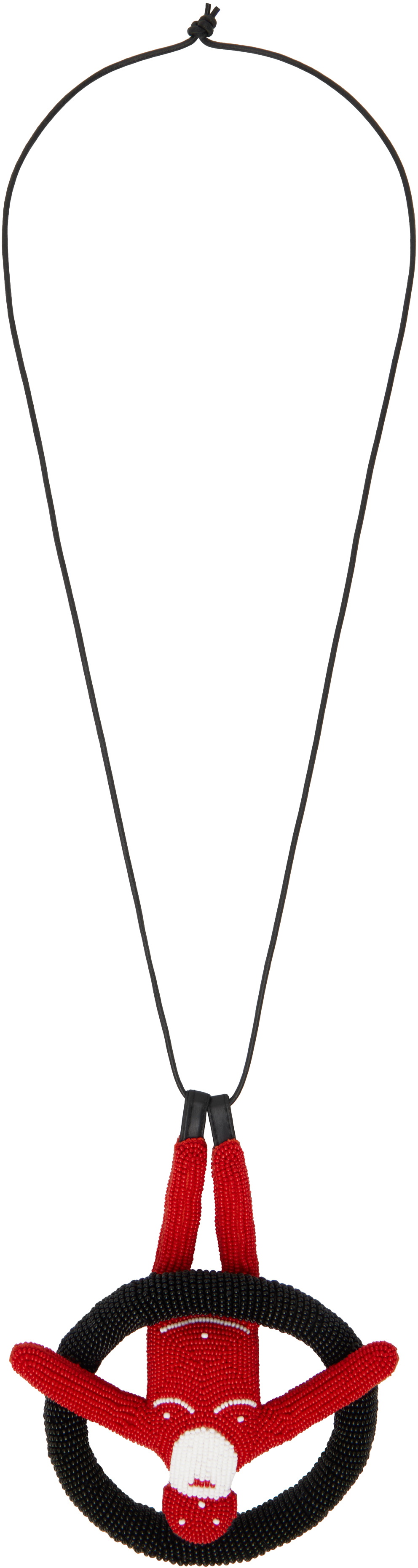 Walter Van Beirendonck - Walter Beads Long Necklace in Black
