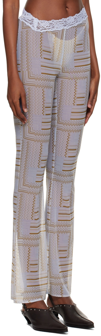 VAILLANT SSENSE Exclusive Blue Print Trousers