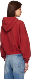 Vivienne Westwood Red Cropped Box Hoodie