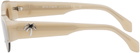 Palm Angels Beige Palmdale Sunglasses