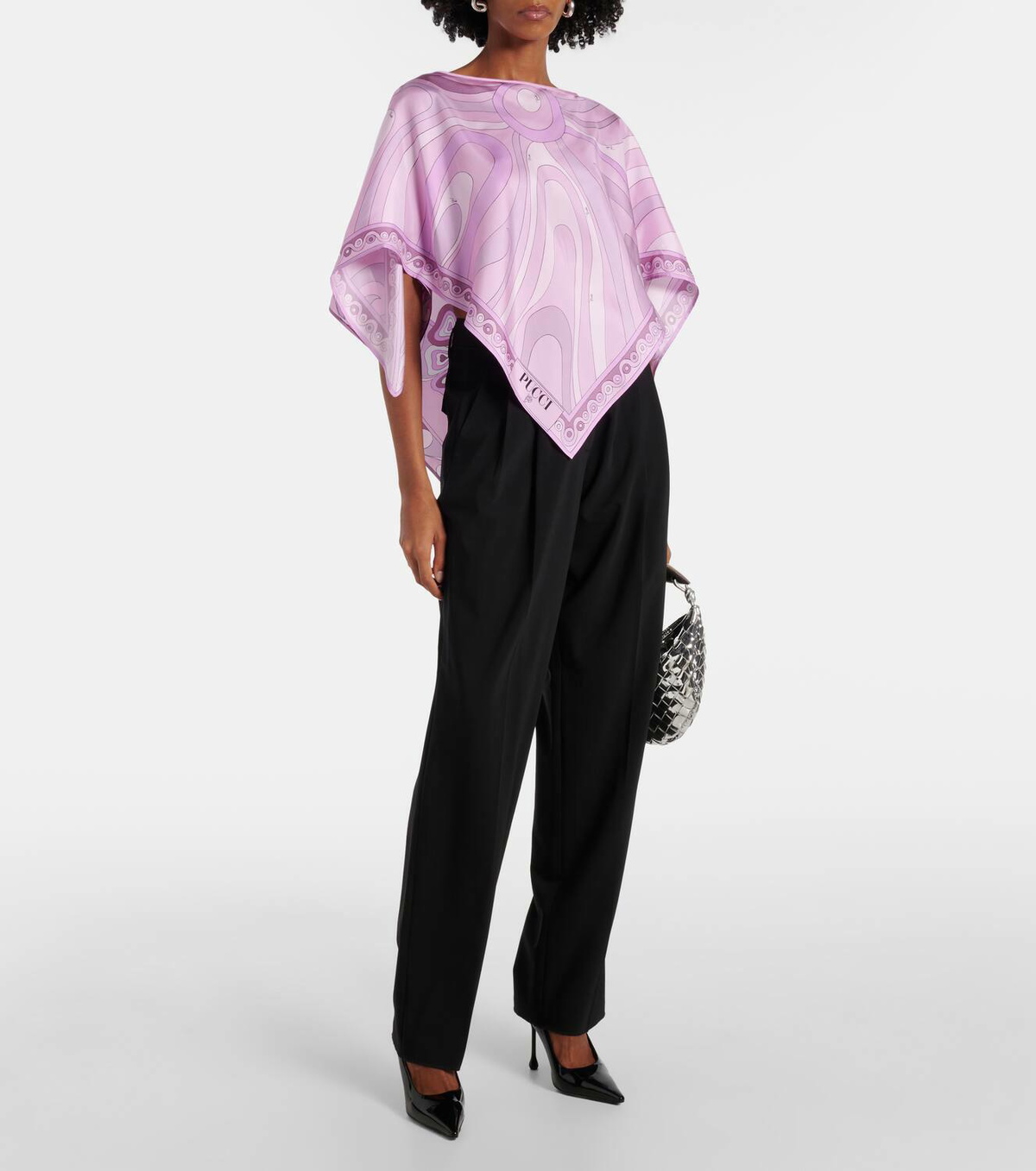 Pucci Printed silk twill top Emilio Pucci
