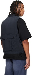 visvim Black Matto Hunting Denim Vest