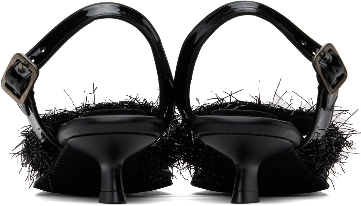 Paula Canovas Del Vas Black Diablo Flip Heeled Sandals