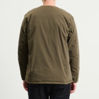 NANGA Men's Hinoc Ripstop Inner Down Cardigan in Army Green