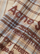Acne Studios - Logo-Print Checked Wool Scarf