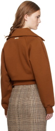 Recto Brown Chain Embroidery Classic Polo