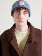 LOEWE - Logo-Appliquéd Ribbed Cashmere Beanie