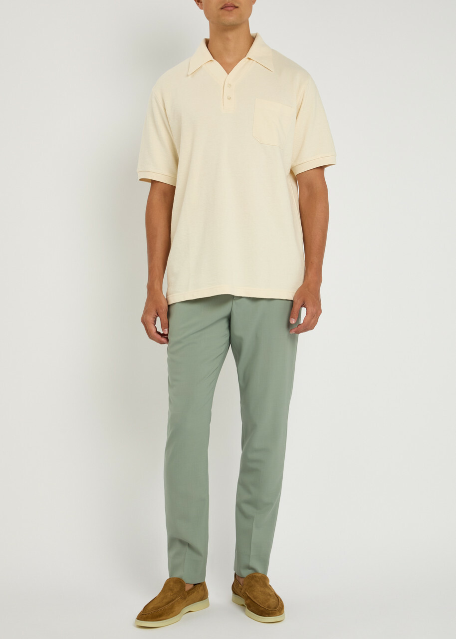 Gusari Miami Cotton Polo Shirt Off White