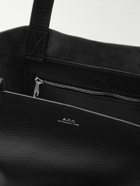 A.P.C. - Cabas Maiko Logo-Print Leather Tote Bag