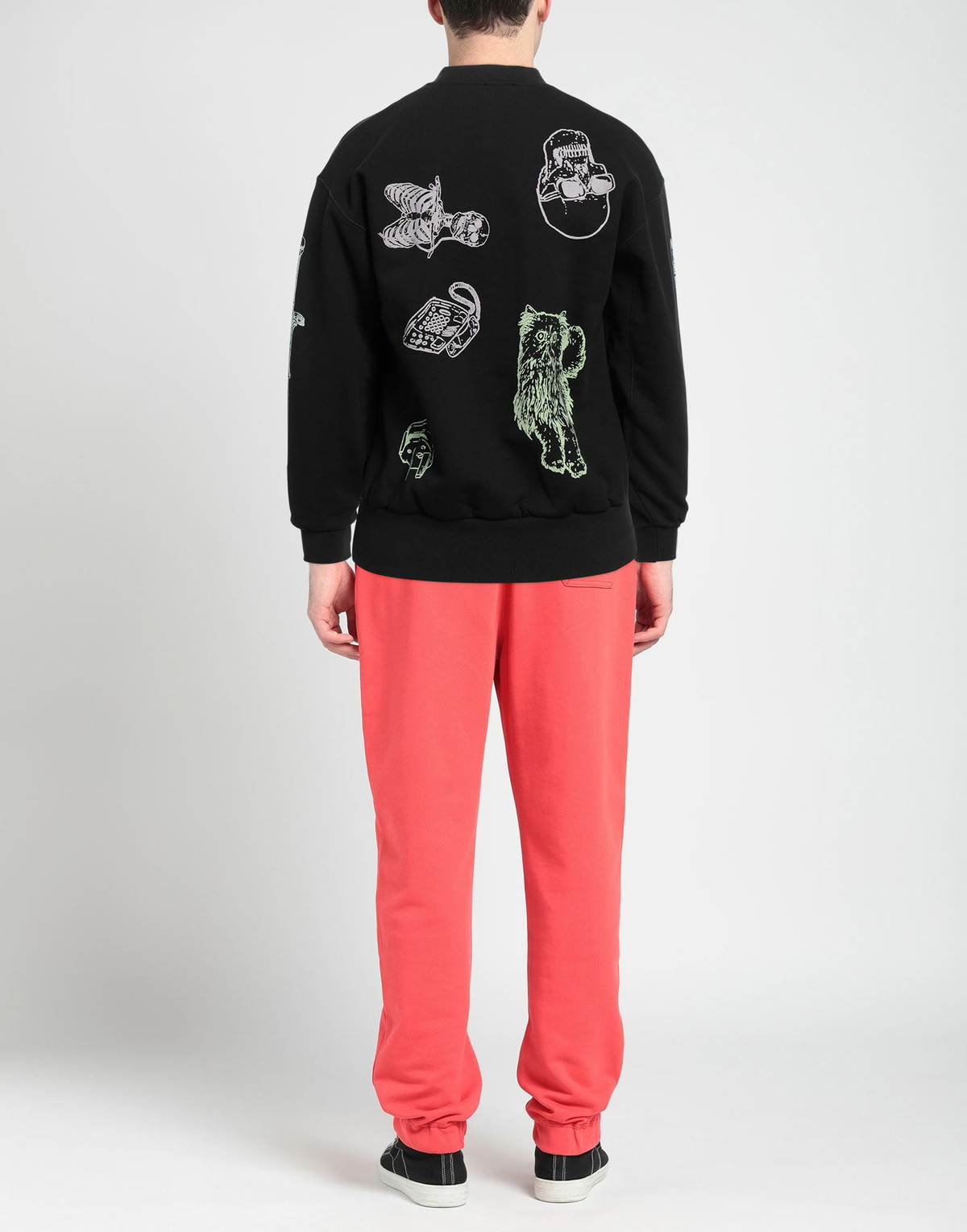 Aries Mens Sweatshirt in Black