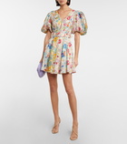 Zimmermann - Clover floral linen minidress