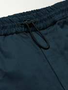 Club Monaco - Travel Tapered Cotton-Blend Shell Drawstring Trousers - Blue