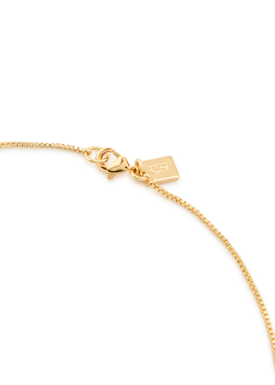 Crystal Haze Ms Vaxxine 18kt Gold-plated Necklace - One Size