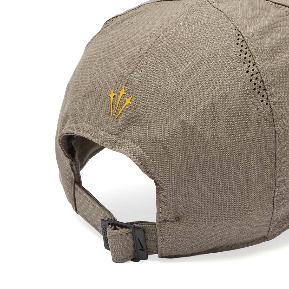 Nike Men's x Nocta Cardinal Stock Club Cap in Olive Grey/Yellow Ochre