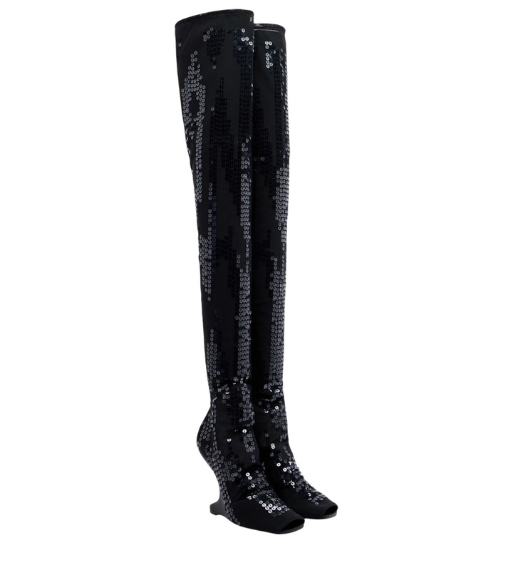 Photo: Rick Owens Cantilever embellished leather boots