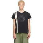 424 Black Capped Thermal T-shirt