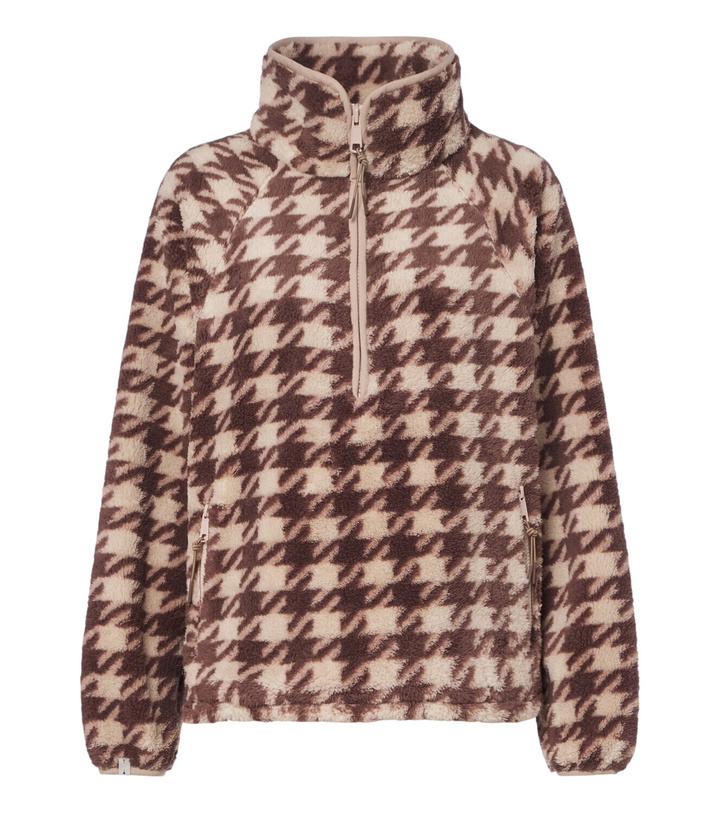 Photo: The Upside Palacio Harlow houndstooth fleece sweater