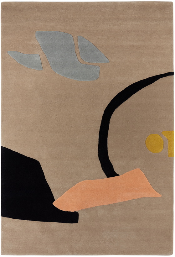 Photo: Cold Picnic Brown 'The Goldfish and Her Boy' Rug, 6x9